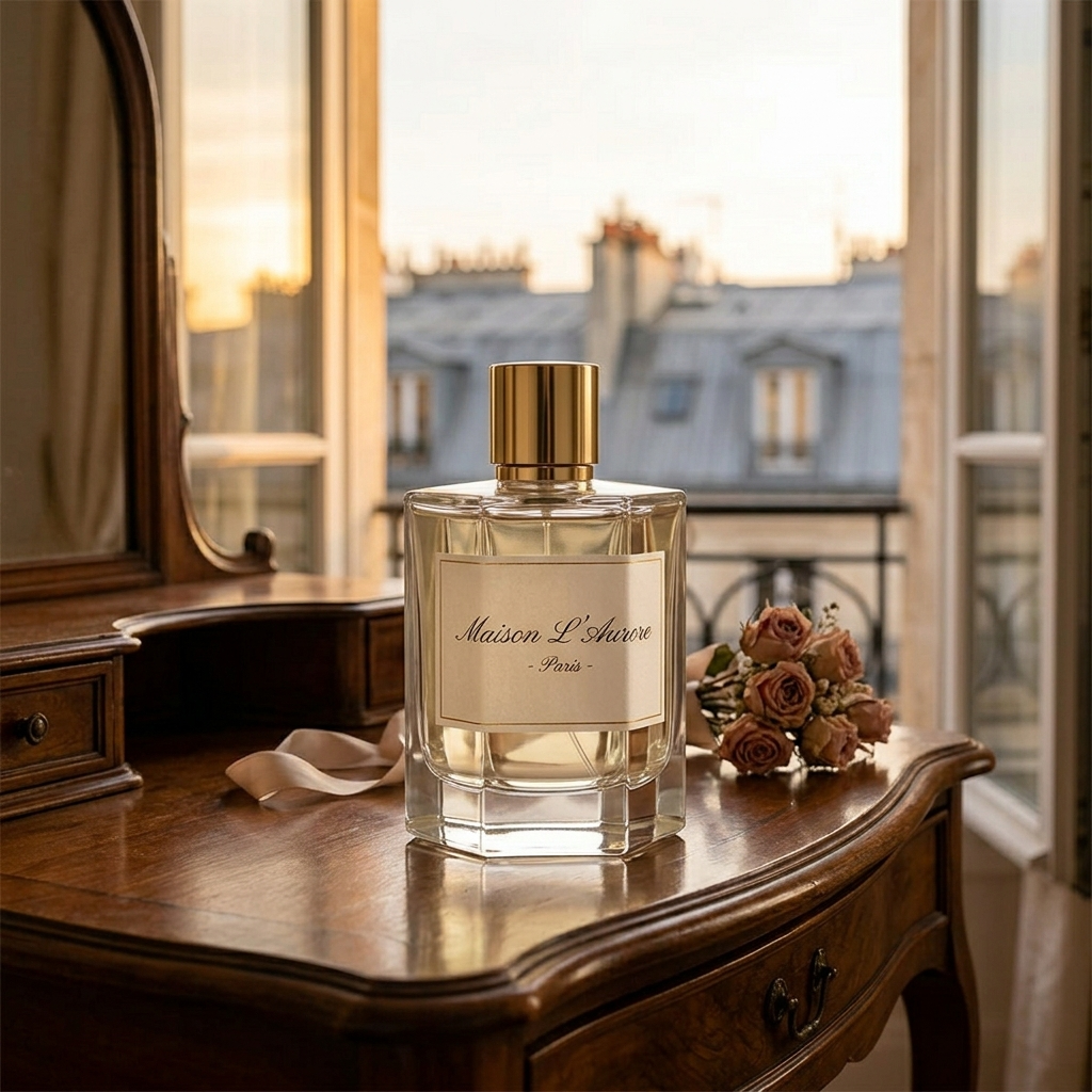 Maison L'Aurore Paris Luxury Perfume with Gold Cap